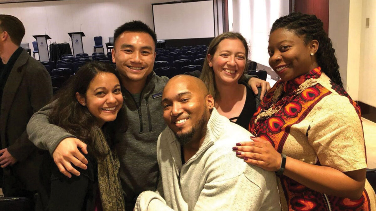 Sonia with fellow ABA YLD Scholars Michael Nguyen, Shawn Hoover, Brooke Weitzman, and LaKeisha Randall at the 2017 ABA Midyear Meeting in Vancouver.