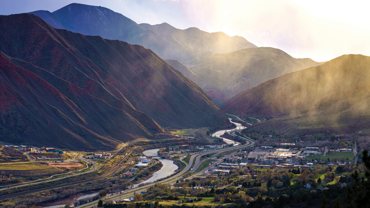 Glenwood Springs Stormy Landscape View