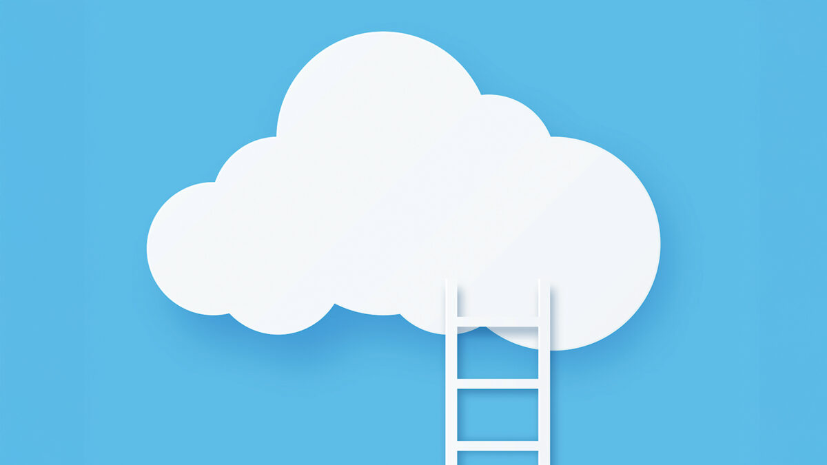 Digital cloud computing technology with ladder