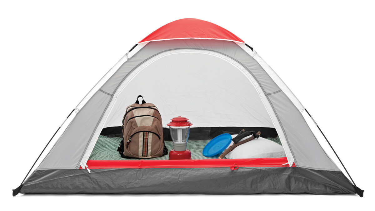 Tent with Camping Equipment