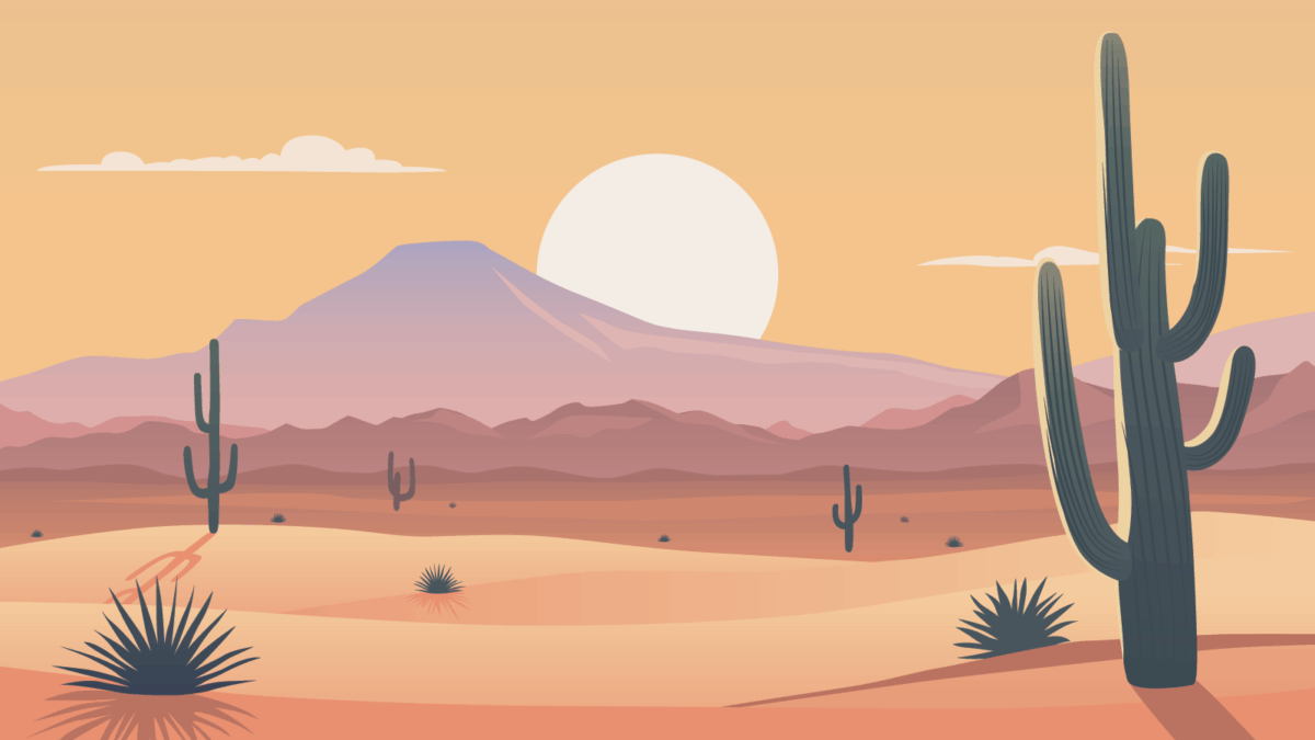 Desert stock illustration
