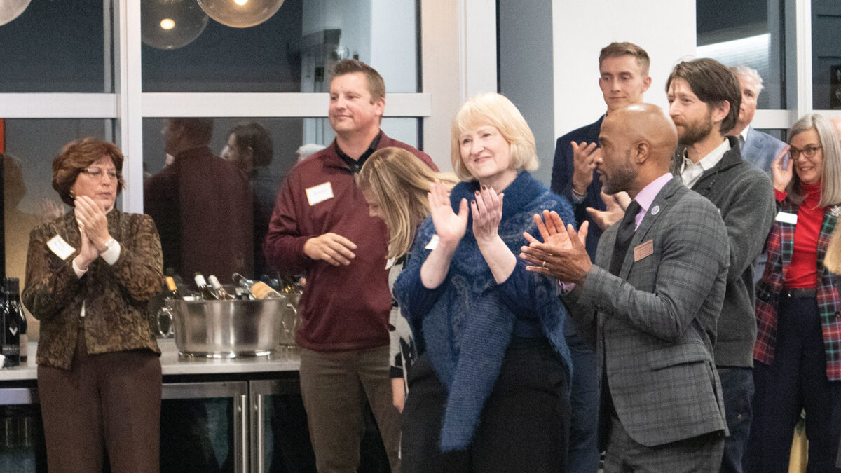 Dana Collier and US District Court Judge S. Cato Crews join fellow distinguished guests in honoring contributors at CBA-CLE’s 2025 faculty reception.